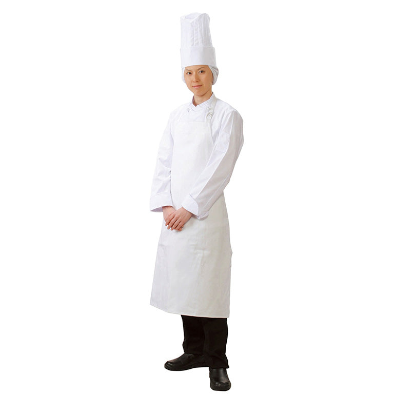 胸当て調理前掛【ホワイト】 7910 厨房白衣 コックコート 厨房白衣 ...