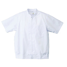 画像をギャラリービューアに読み込む, 食品工場作業着 ジャンパー半袖【ホワイト】