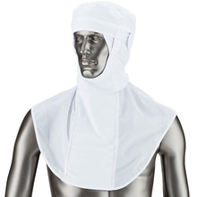 画像をギャラリービューアに読み込む, 吸汗速乾ピケかぶり型つば無し頭巾【ホワイト】