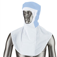 画像をギャラリービューアに読み込む, 吸汗速乾ピケかぶり型つば無し頭巾【ブルー】