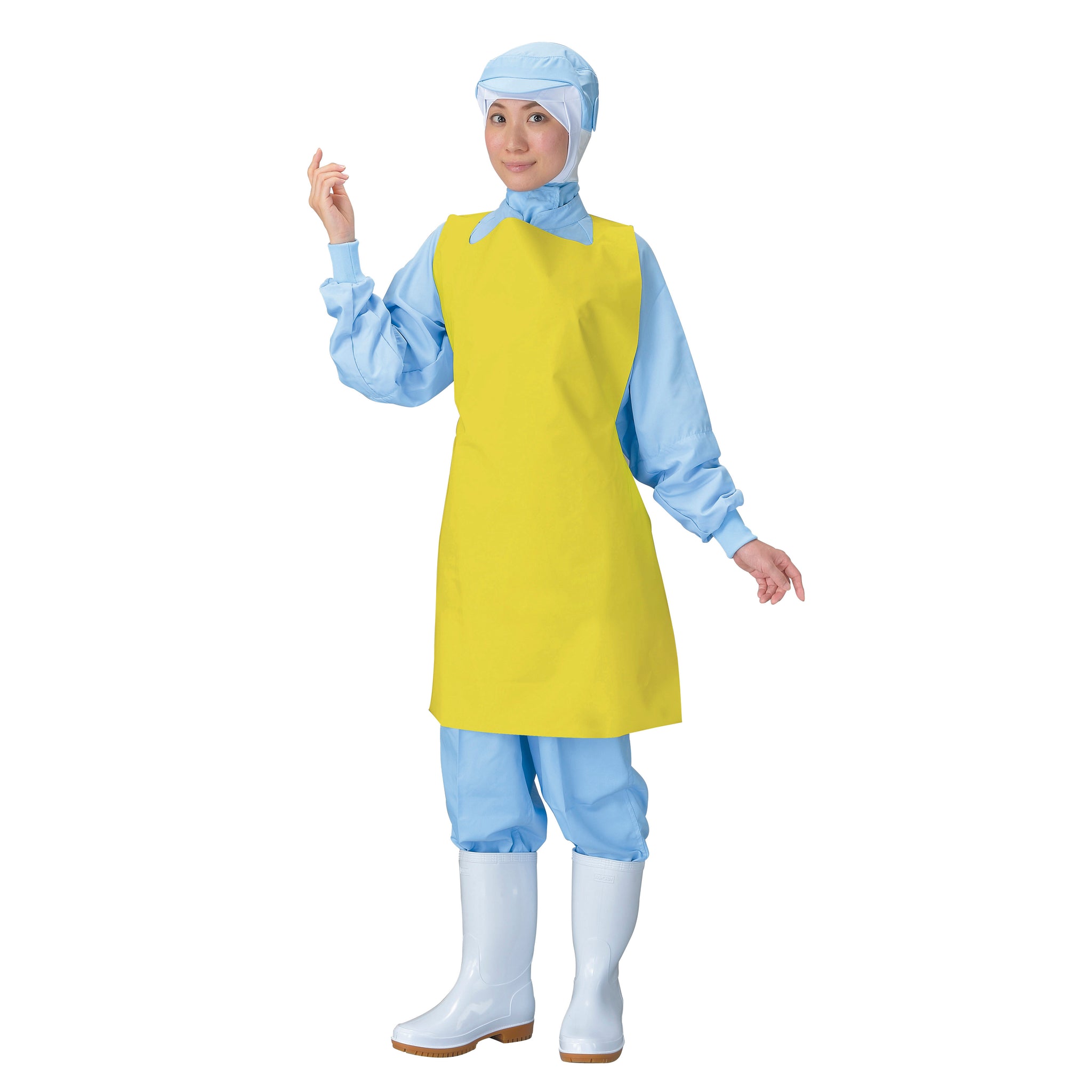 レッジェ―ロンウレタン打ち抜きエプロン E-56 食品加工工場 超